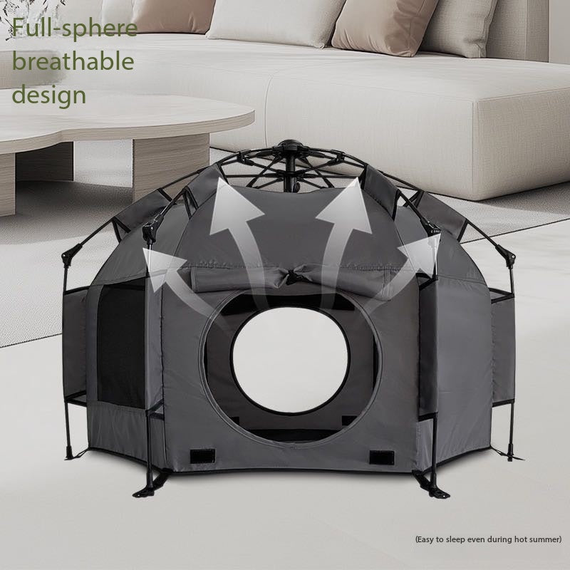 Hexagonal Pet Enclosure Tent Can Store Cat Beds And Cat Birthing Boxes Scratch-Resistant And Foldable Octagonal Dog Cage Cat Supplies