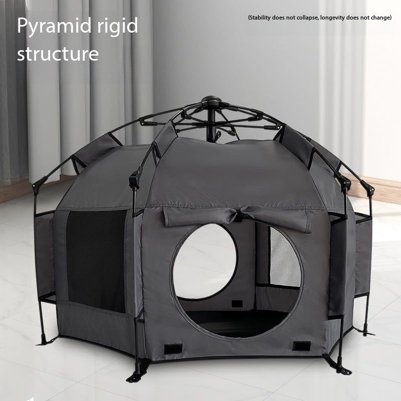 Hexagonal Pet Enclosure Tent Can Store Cat Beds And Cat Birthing Boxes Scratch-Resistant And Foldable Octagonal Dog Cage Cat Supplies